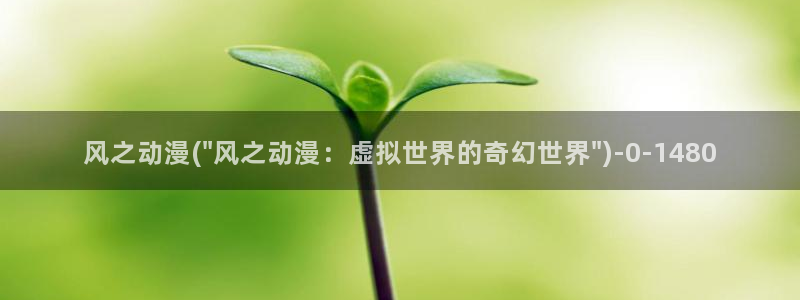 第一动漫：风之动漫(\